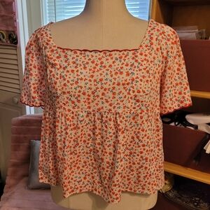 Old Navy Flutter Sleeve Blouse
